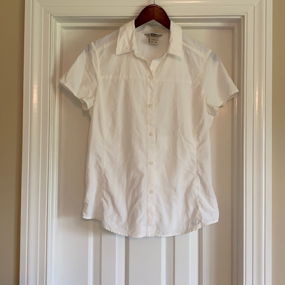 REI short sleeve button up with UPF 40+